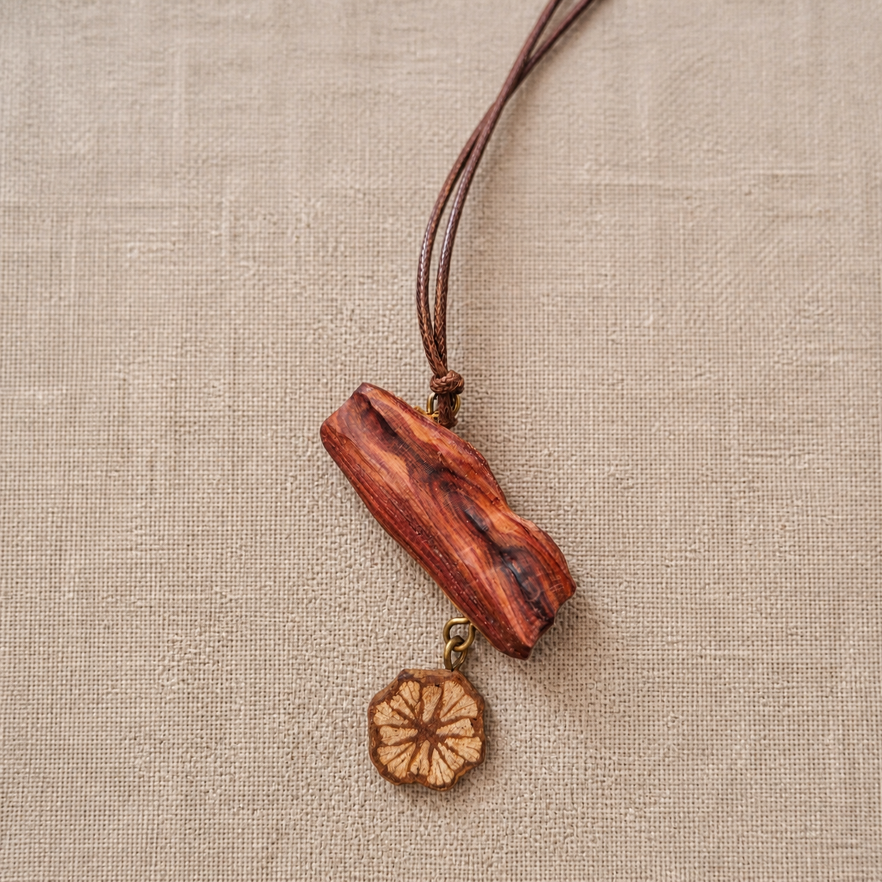 Redwood Pod Flower Pendant